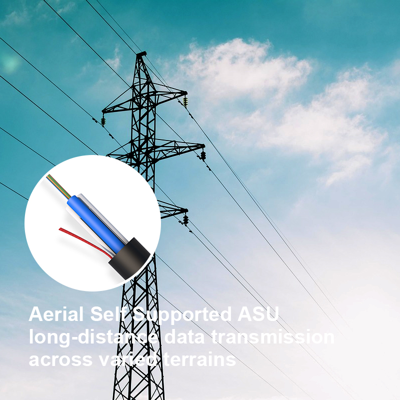 ASU outdoor self-supporting non-metal overhead cable 4/6/8/12 core Fiber Optic cable mini ADSS