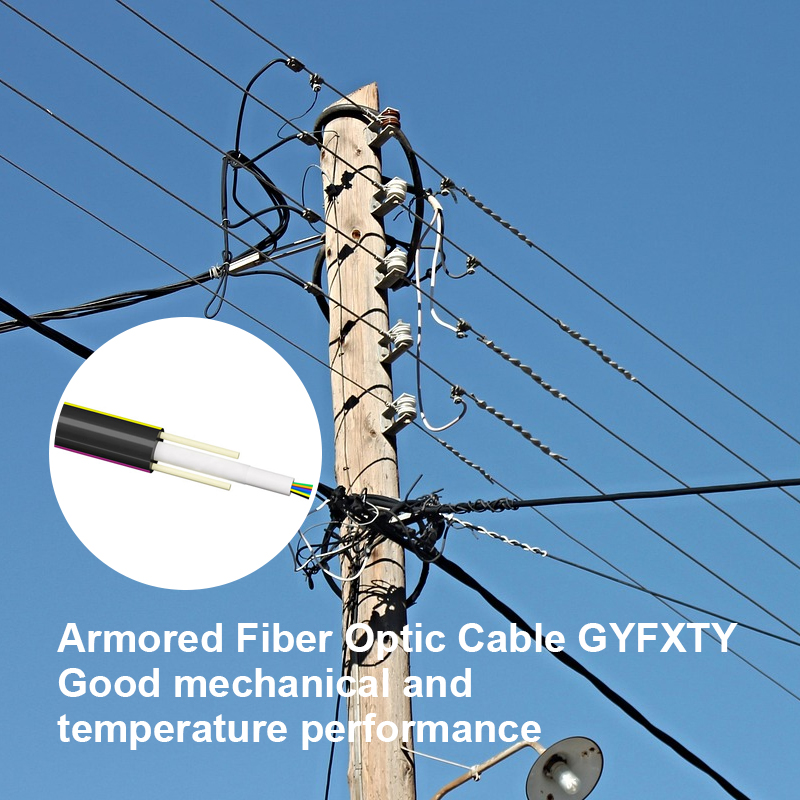 GYFXY outdoor overhead center beam tube type non-metal optical cable 4/6/8/12/24 core single-mode G652D optical fiber cable