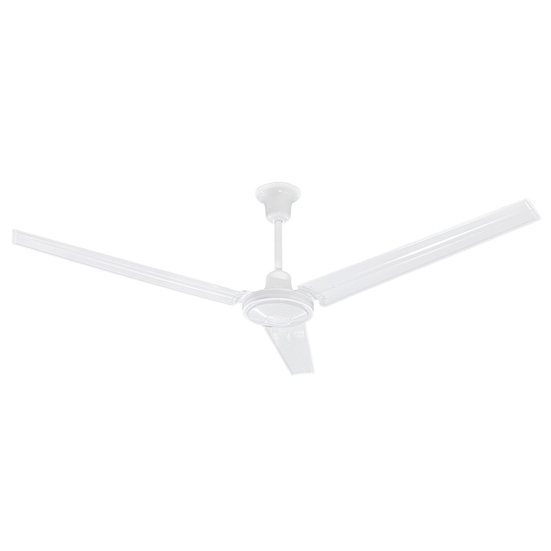 Industrial White Ceiling Fan