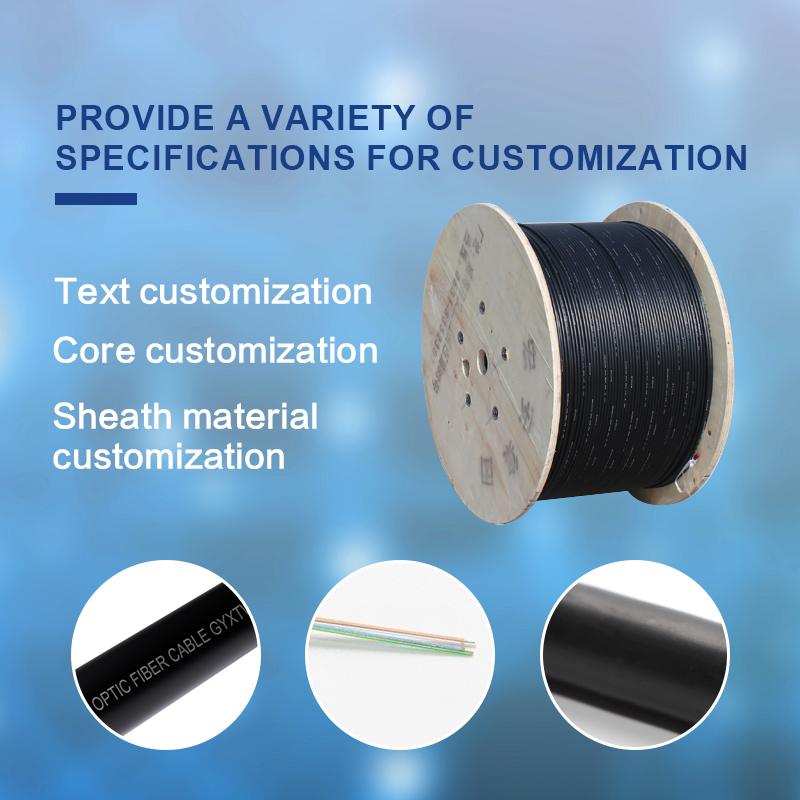 ASU outdoor self-supporting non-metal overhead cable 4/6/8/12 core Fiber Optic cable mini ADSS