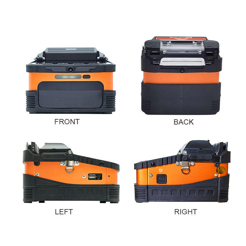 AI-6C+ Leather pigtail fiber cable welding machine FTTH hot melt tool 6motor Fiber Fusion Splicer