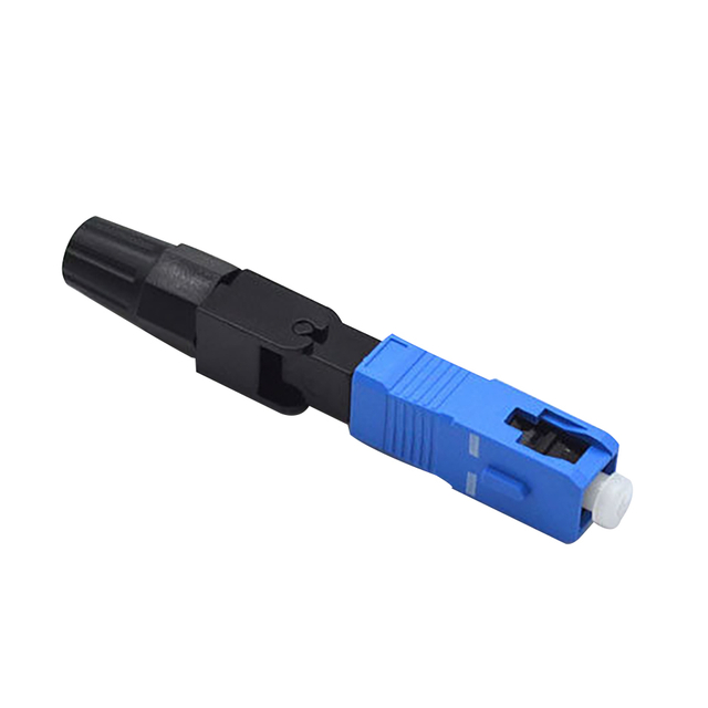 CATV Pre - Polished Fiber Connectors, Blue Field Installable Fiber Optic Connector