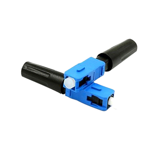 Quick Assembly Connector For Indoor Cable, Blue Optical Fiber Connectors SC / UPC