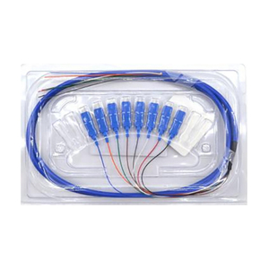SC/APC SM 9/125 8 Core 1M Fiber Optic Bundle Pigtail CATV Pigtail Patch Cord