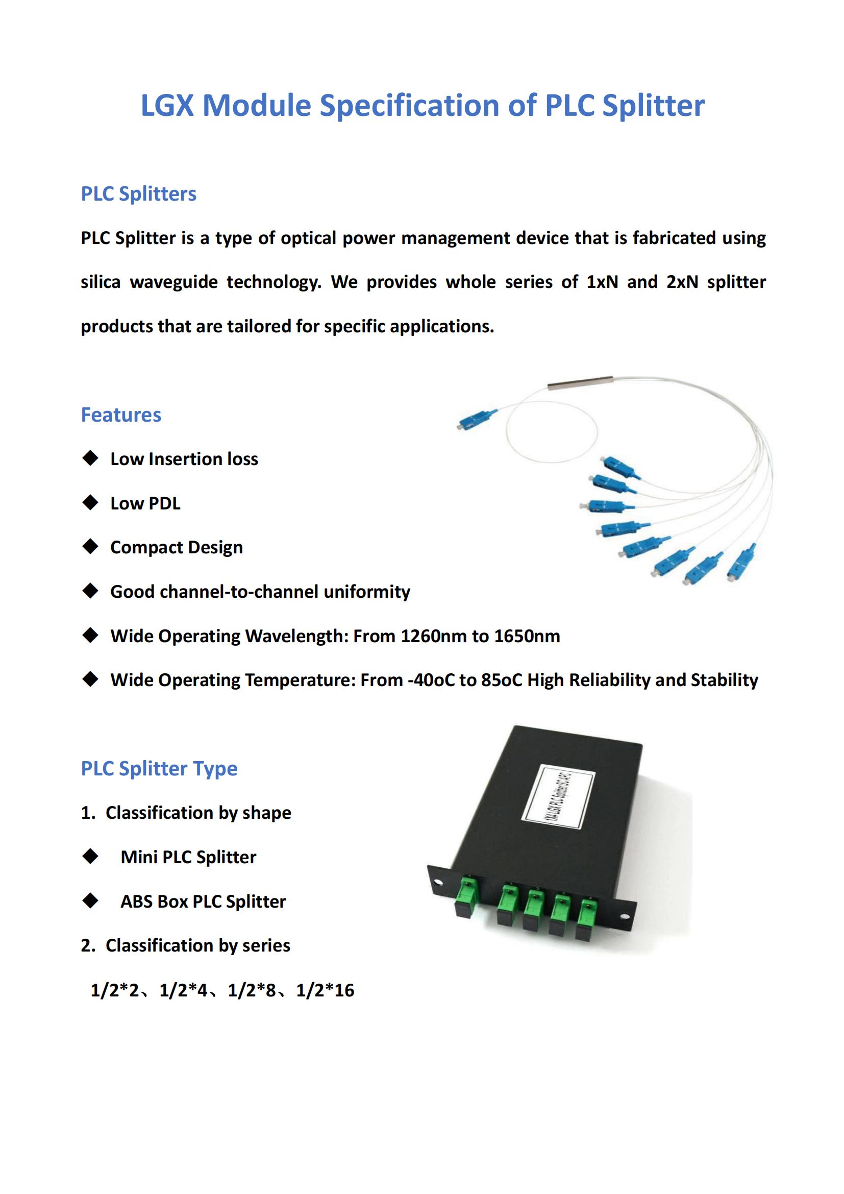 LGX Module Specification of PLC_00