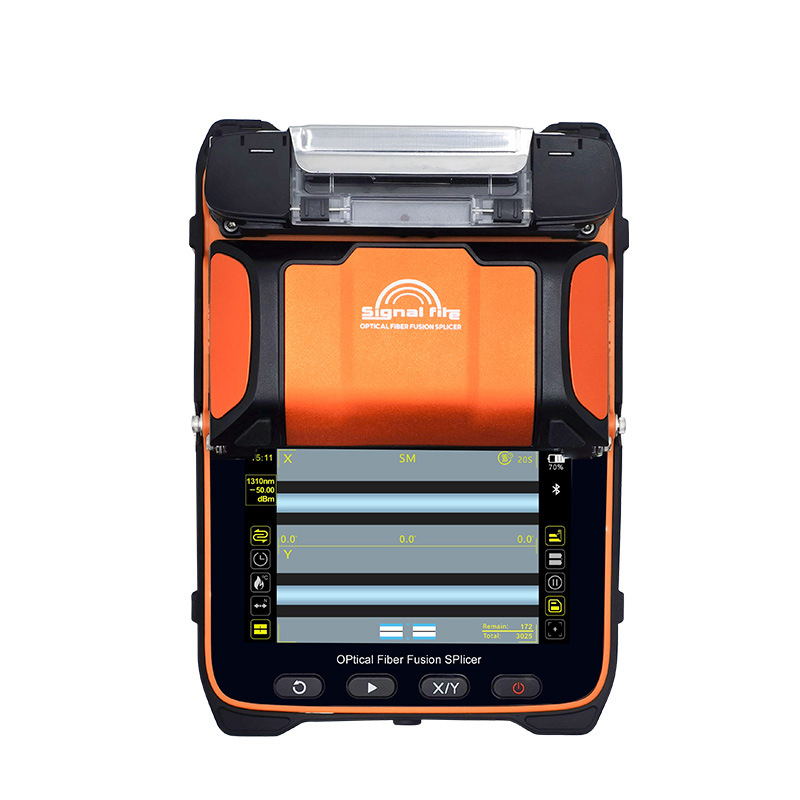 Signal Fire AI-9 Fiber welding machine six motor automatic main line fiber optic cable fusing equipment Fusion Splicer