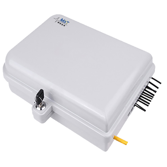 16 Core Outdoor Waterproof Fiber Optic Distribution Box / Closure Pc Material