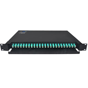 Metal Frame 1U 24 Port Patch Panel, Multimode 48 Core Optical Patch Panel