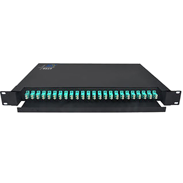 Metal Frame 1U 24 Port Patch Panel, Multimode 48 Core Optical Patch Panel