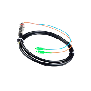 5M Waterproof SC APC Pigtail , G652D 2 Core Single Mode Fiber Optic Cable