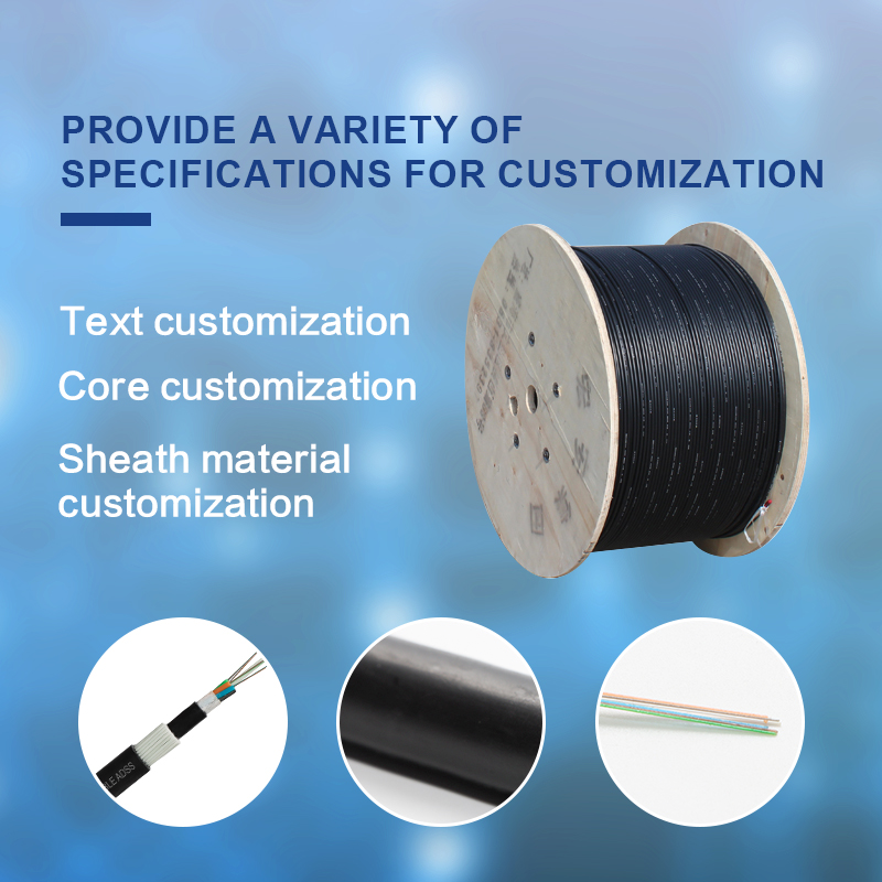 FADSS non-metal self-supporting rat-bite and bird-proof piping cable 24 Core Armored Optic Fiber Cable