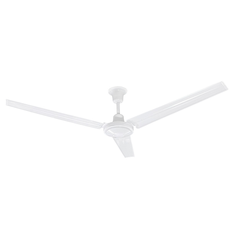 Industrial White Ceiling Fan