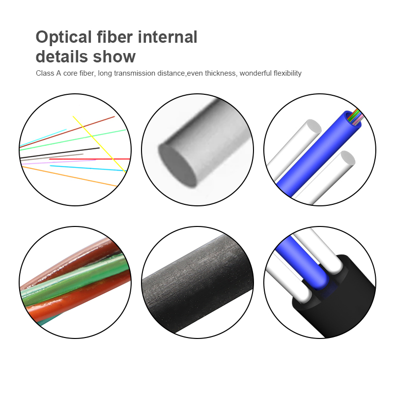 GYFBY outdoor FRP reinforced self-supporting 2/6/8/12-core FTTH cable Fiber optic drop cable flat-type