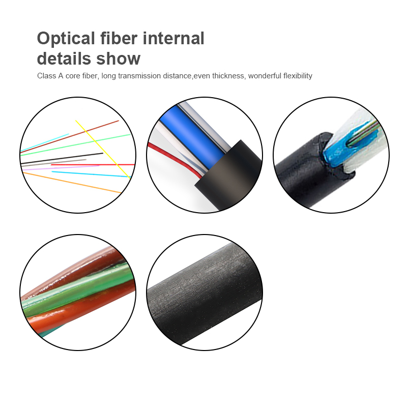 ASU outdoor self-supporting non-metal overhead cable 4/6/8/12 core Fiber Optic cable mini ADSS