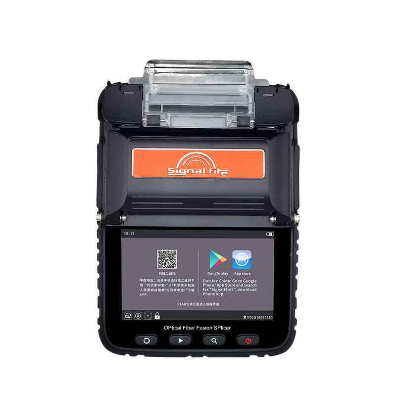 AI-6C+ Leather pigtail fiber cable welding machine FTTH hot melt tool 6motor Fiber Fusion Splicer