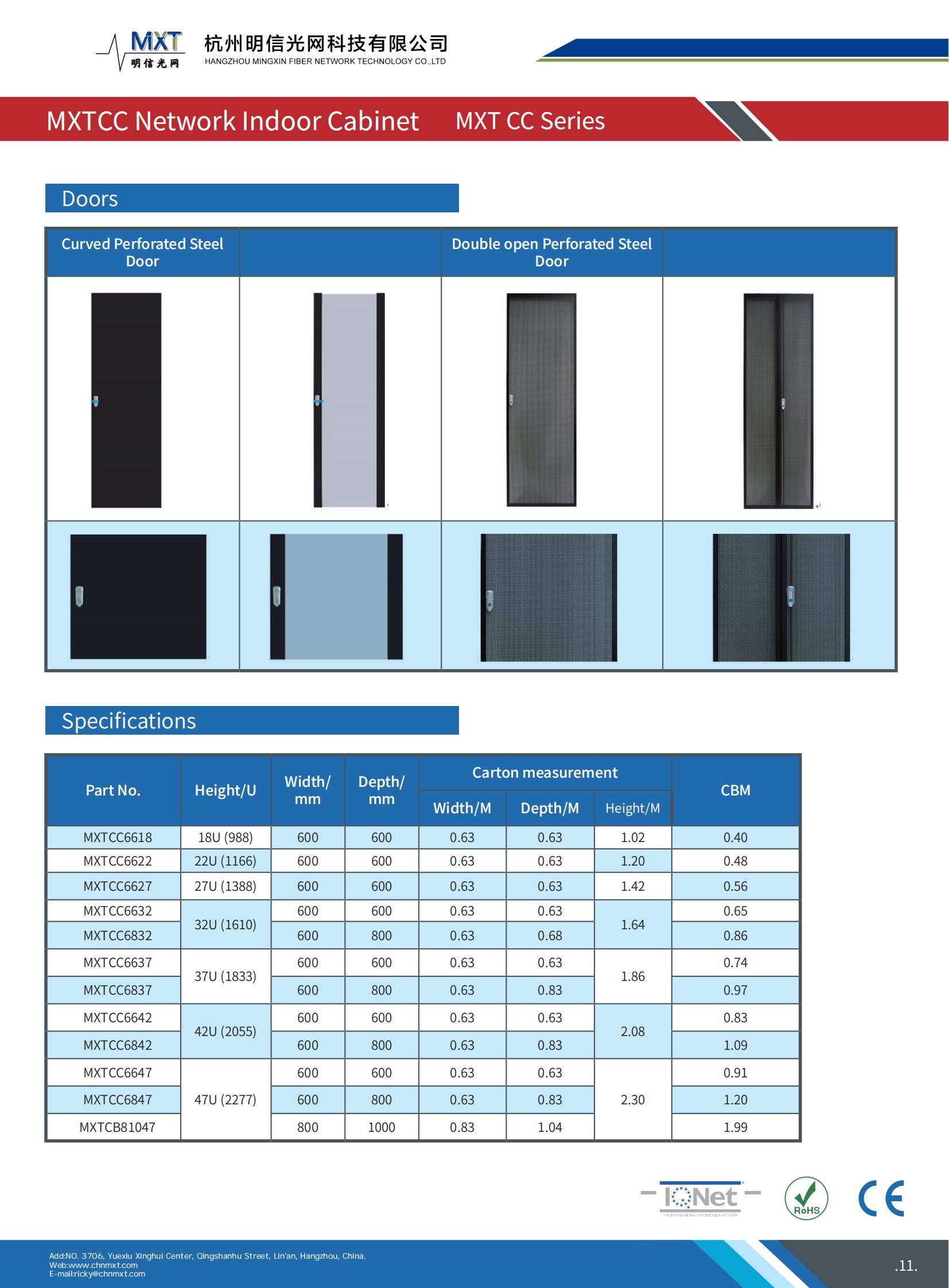 MXT Network Cabinet Data Sheet_11