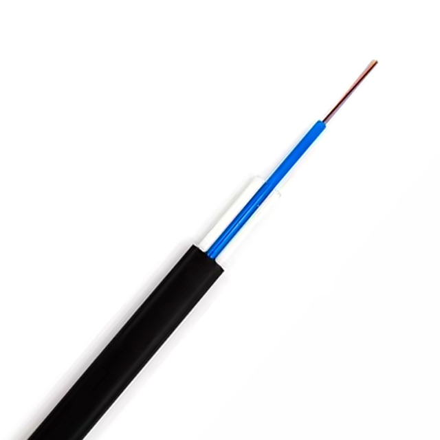 GYFBY outdoor FRP reinforced self-supporting 2/6/8/12-core FTTH cable Fiber optic drop cable flat-type