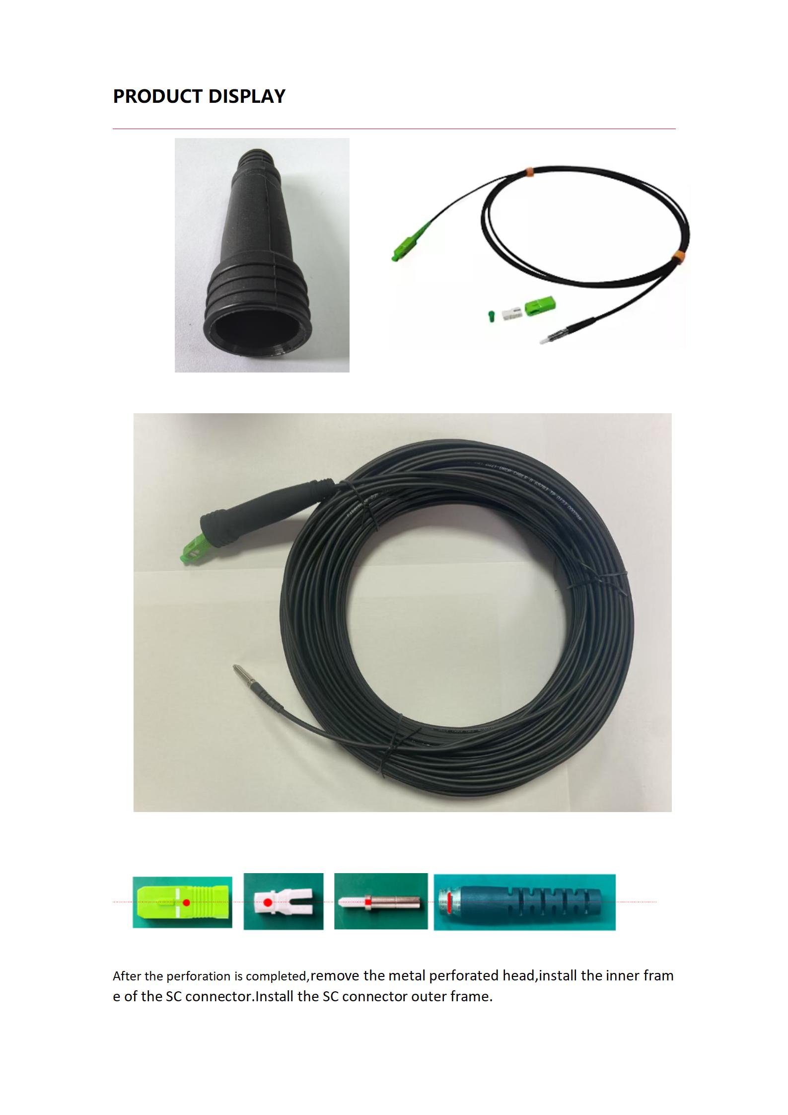 MTC-SC Perforated fiber optic connector Simplex G657 TPU_02