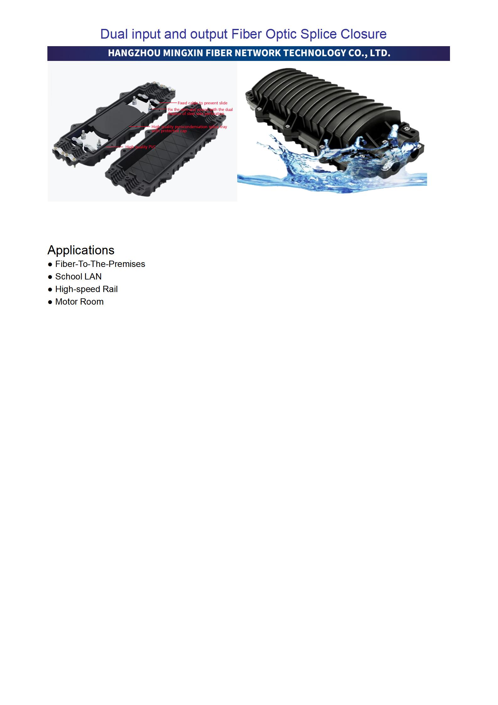 Dual input and output Fiber Optic Splice Closure_02