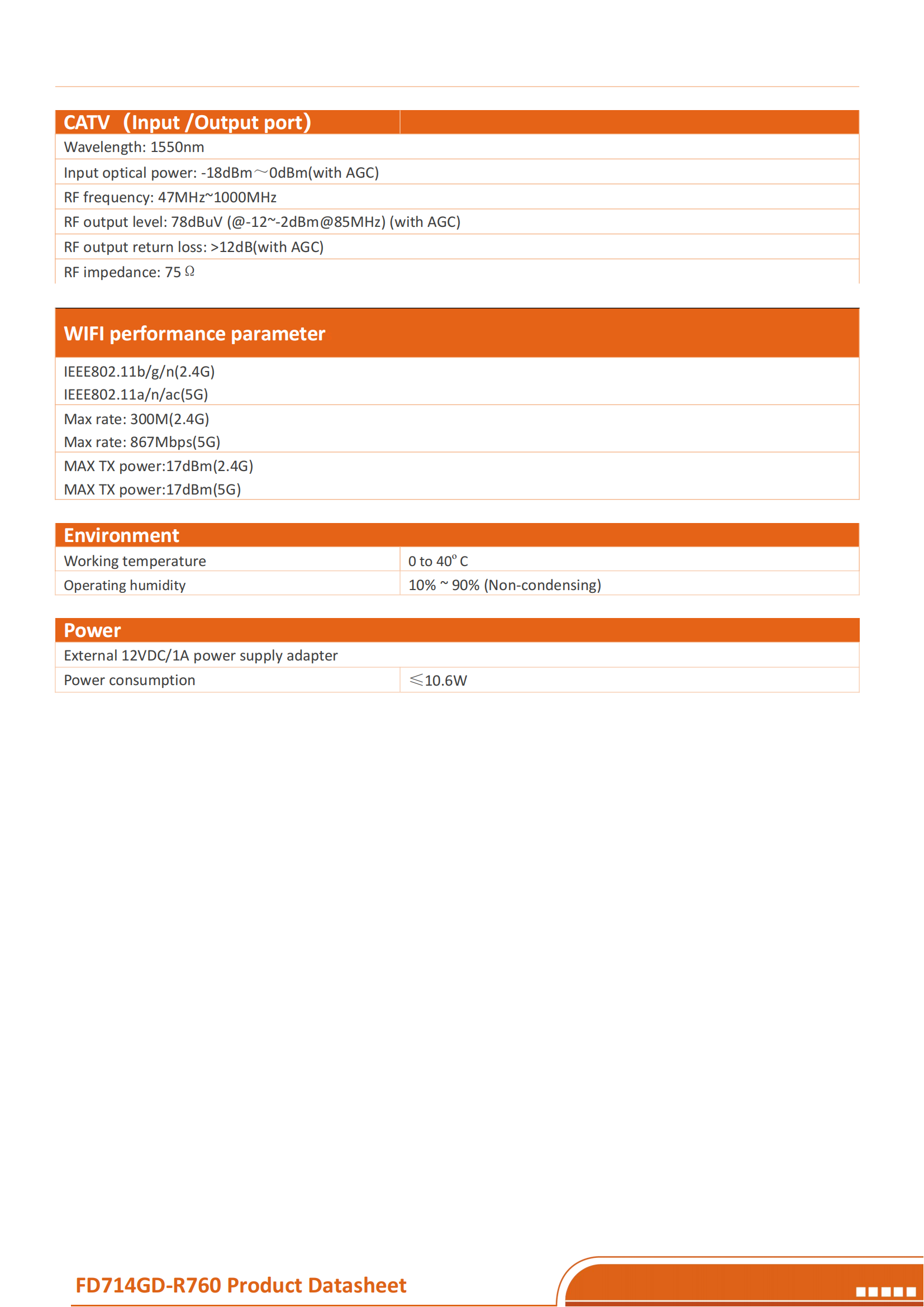 XPON ONU--FD714GD-R760(4GE+CATV+2WIFI）datasheet-v4.0_03