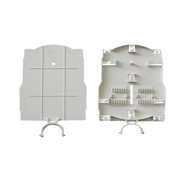 Beige Fiber Optic Tools 24 Port Fiber Optic Splice Tray With Outsize 115 * 93 * 16mm