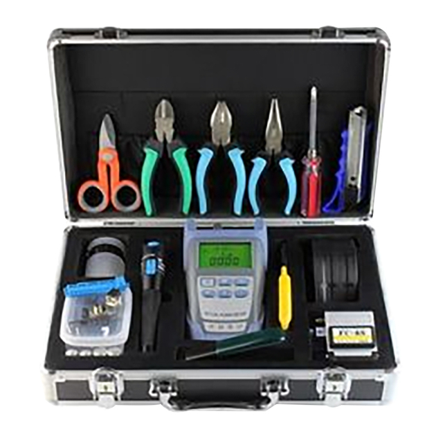 FTTh Fiber Optic Tools Black Fiber Optic Splicing Tools Kits Waterproof Junction Box