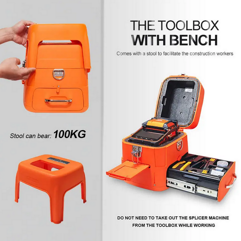 Signal Fire AI-9 Fiber welding machine six motor automatic main line fiber optic cable fusing equipment Fusion Splicer