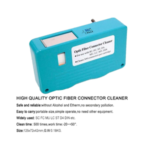 Environmentally Friendly Fiber Optic Cleaner 125 * 72 * 42mm For ST FC LC SC Connector