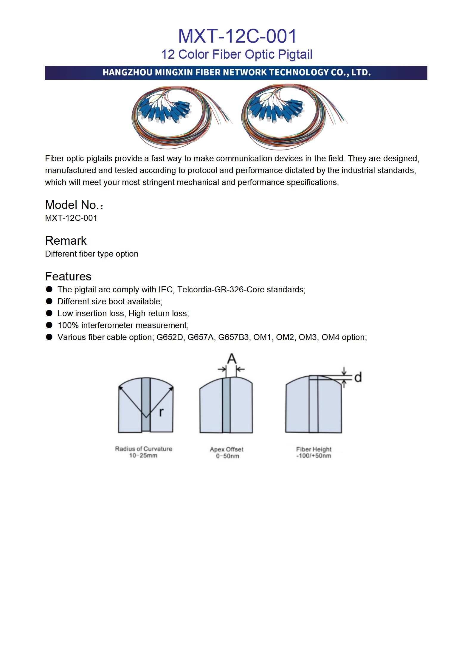 MXT-12C-001 12 Color Fiber Optic Pigtail_01