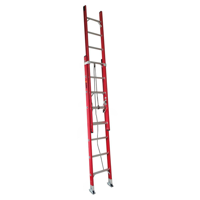 Fiberglass Extension Ladder With Rope