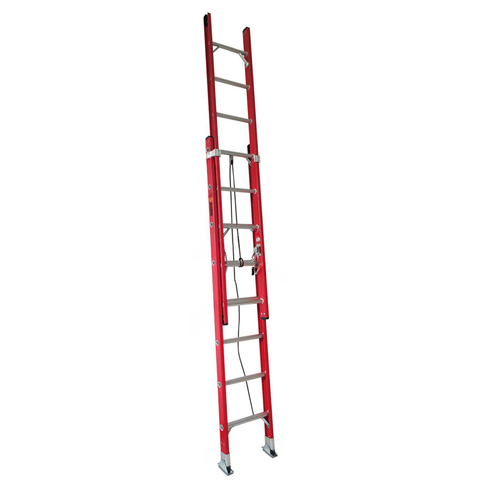 Fiberglass Extension Ladder With Rope