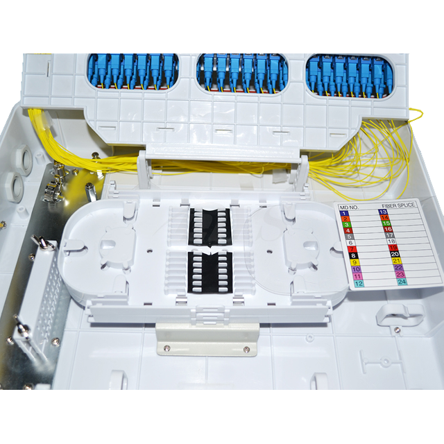 Fiber Optic Terminal Box SC 48 Port Wall Box For Local Area Networks