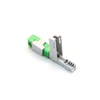 Alligator clip, front bar wedge, SM, 52mm, for drop cable, vertical input, SC/APC Field Assembly Optical Connector