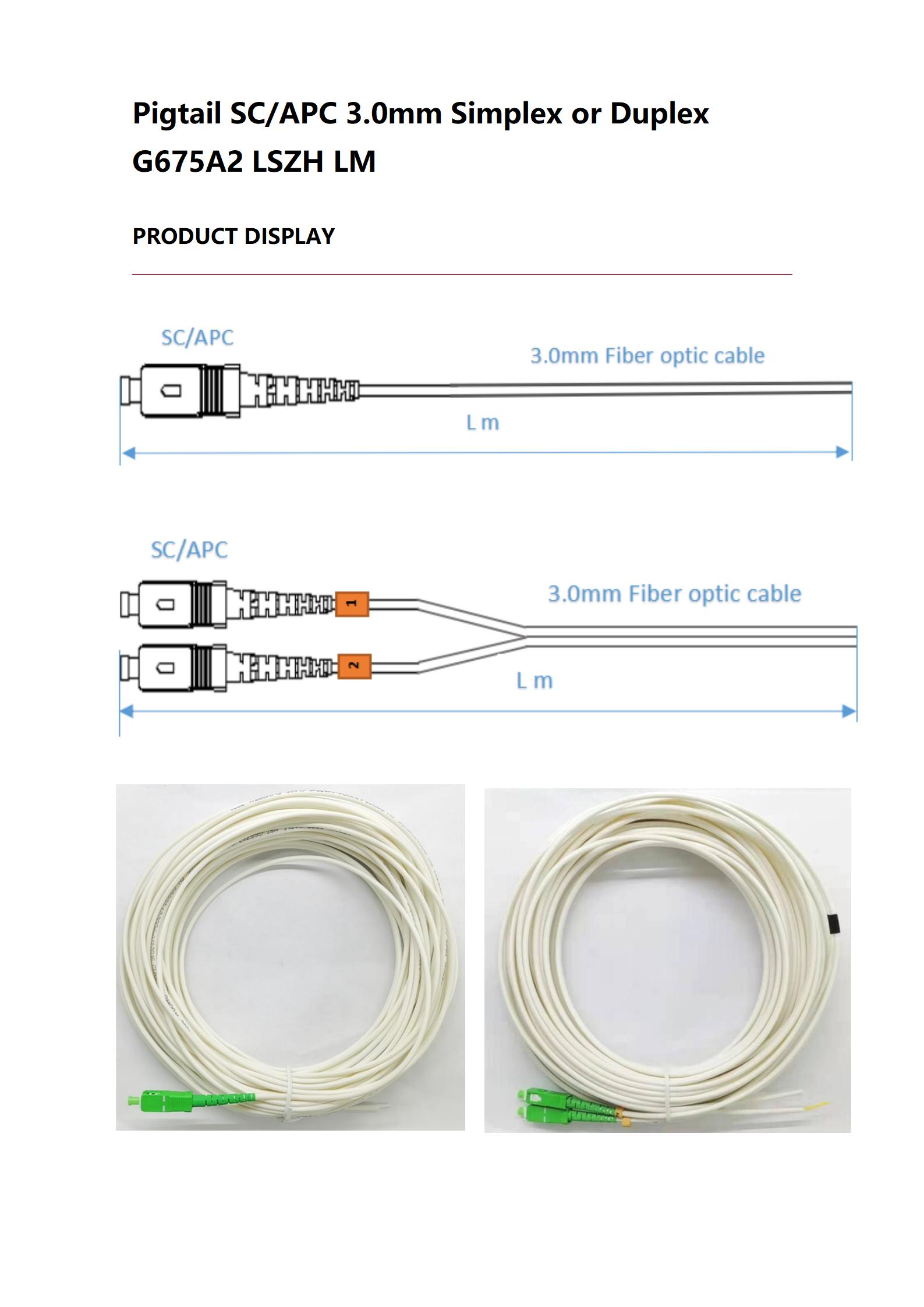 Pigtail SCAPC 3.0mm G657A2 LSZH Simplex or Duplex Lm_02