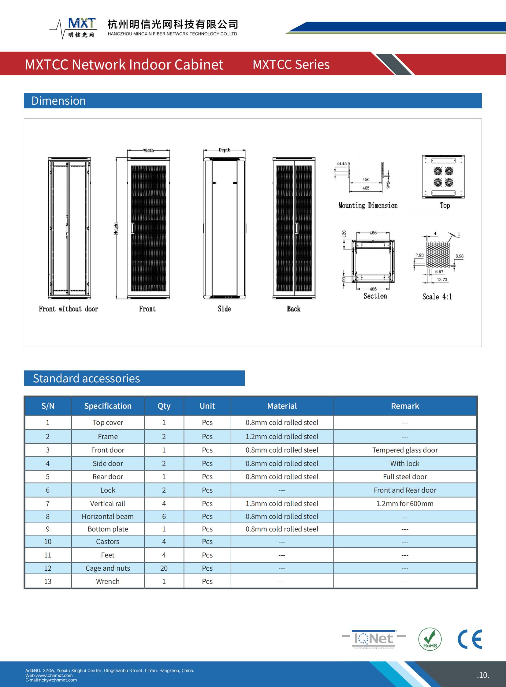 MXT Network Cabinet Data Sheet_10