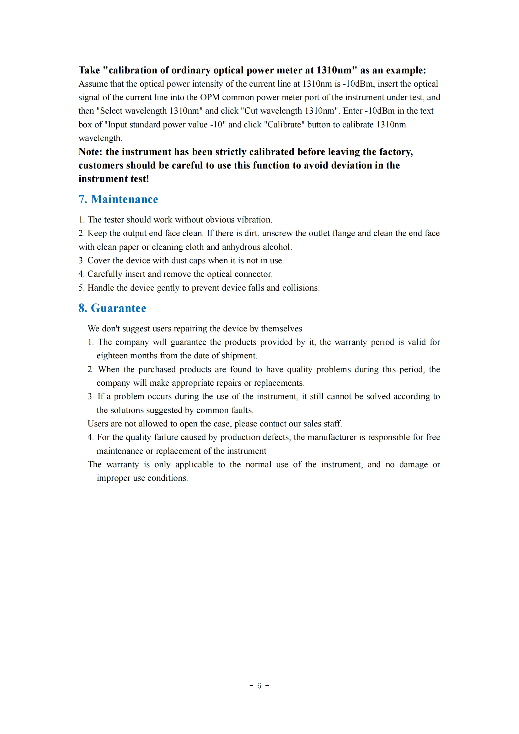 JW3213B PON Optical Power Meter 1310nm1490nm1550nm with Color LCD Screen_05