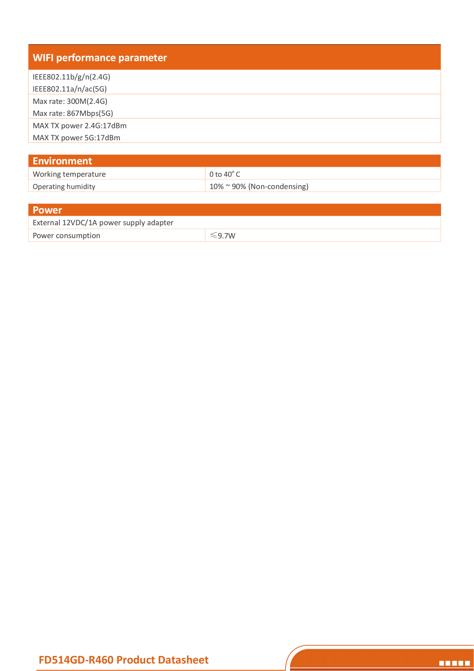 CDATA-XPON ONU--FD514GD-R460(4GE+2WIFI)datasheet-v4.0_03