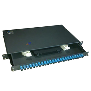 SC 24 port rack mount patch panel 1U 19" Fiber Optic Joint Closure Drawer Type