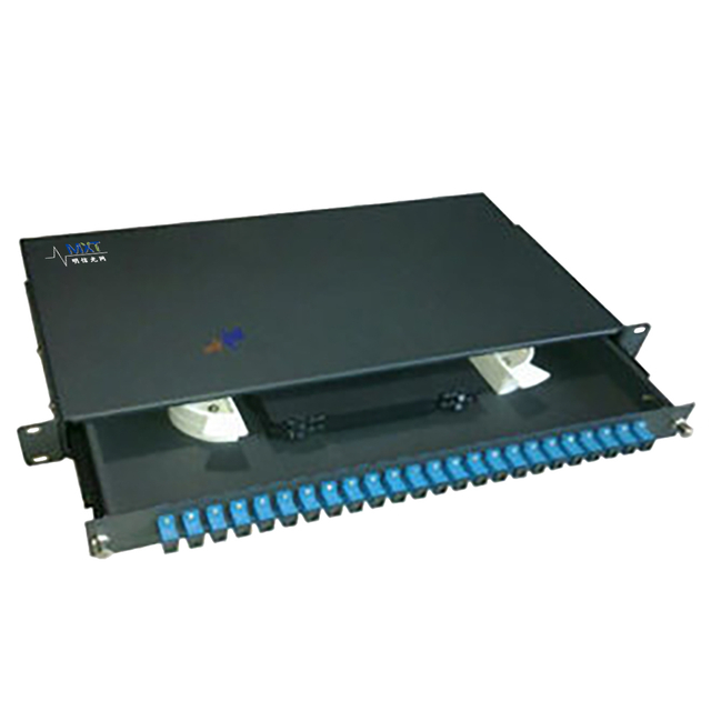 SC 24 port rack mount patch panel 1U 19" Fiber Optic Joint Closure Drawer Type