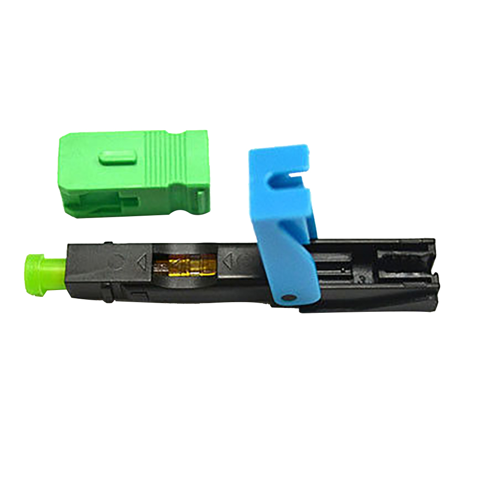 Green Fiber Optic Fast Connector 52mm Fiber Optic SC Connector For 2 X 3mm Drop Cables-03