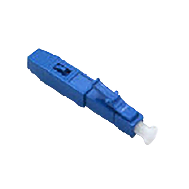 LC UPC Fiber Optic Fast Connector Pre - Embedded Blue For 0.9mm Tight Buffer Cable