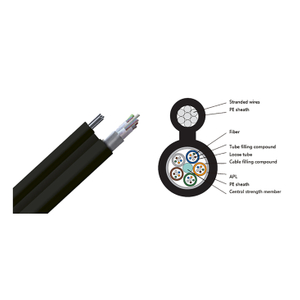 Figure 8 ftth 12core self supporting outdoor fiber optic cable