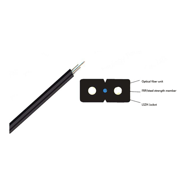FTTH indoor cable two core singlemode/ monomode or multimode cable GJXFH